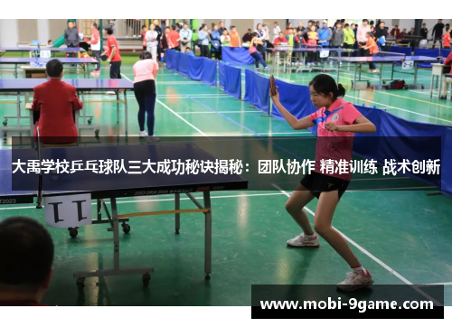 大禹学校乒乓球队三大成功秘诀揭秘：团队协作 精准训练 战术创新