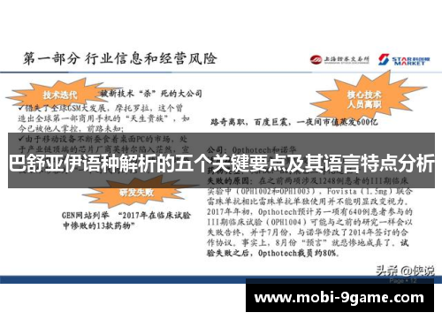 巴舒亚伊语种解析的五个关键要点及其语言特点分析