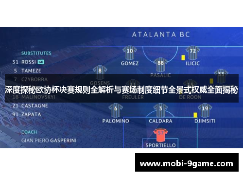 深度探秘欧协杯决赛规则全解析与赛场制度细节全景式权威全面揭秘